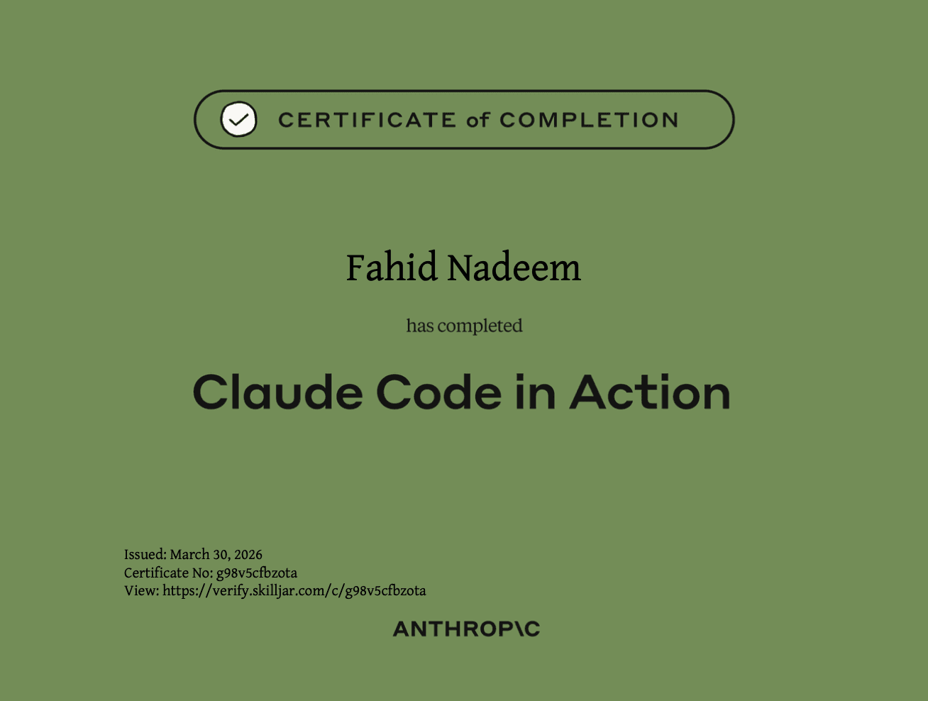 Anthropic Certificate 1